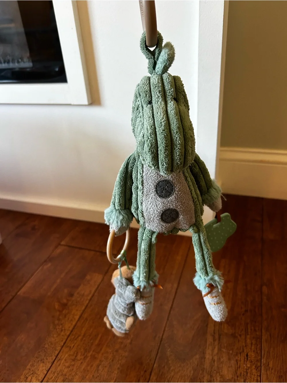 Jellycat Green Corduroy Dinosaur Pull Toy